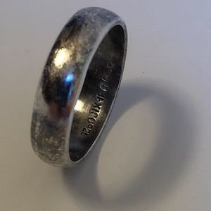 925 sterling silver ring size 9, plain band